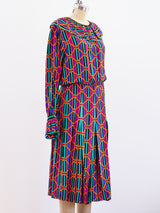 Yves Saint Laurent Printed Silk Dress Dress arcadeshops.com