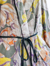 Dries van Noten Watercolor Floral Coat Jacket arcadeshops.com