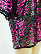 Valentino Fuchsia Sequin Dress Dress arcadeshops.com