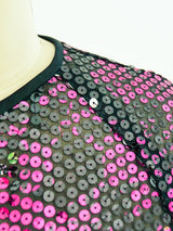 Valentino Fuchsia Sequin Dress Dress arcadeshops.com