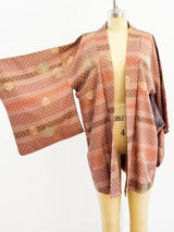 Mauve Japanese Haori Kimono Jacket arcadeshops.com