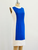 Bill Blass Colorblock Silhouette Dress Dress arcadeshops.com