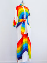 Hawaiian Rainbow Belted Caftan Dress arcadeshops.com