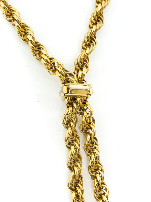 Lariat Style Teardrop Necklace Accessory arcadeshops.com