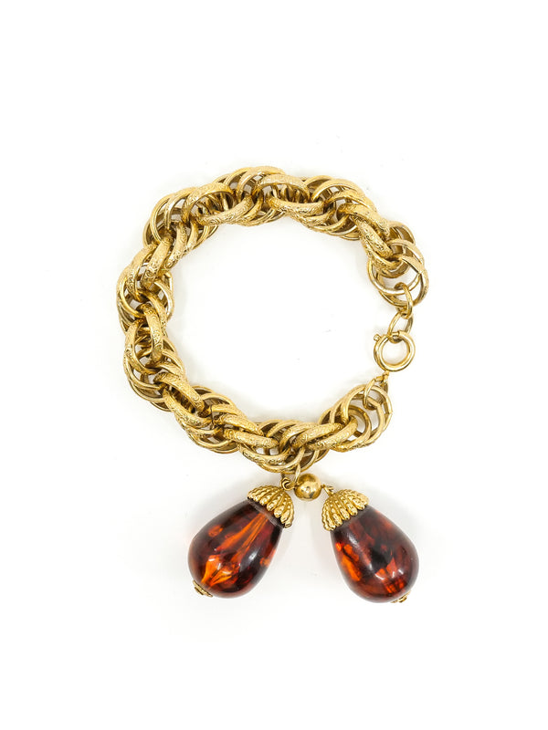 Tortoise Teardrop Charm Bracelet Accessory arcadeshops.com