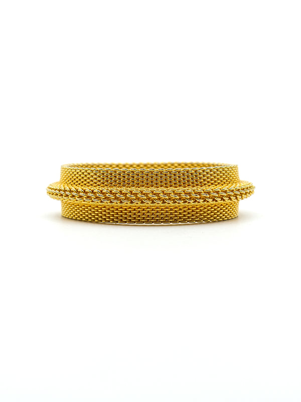 Goldtone Metal Mesh Bangle Accessory arcadeshops.com