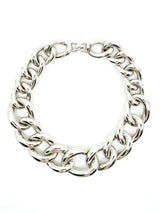 Givenchy Silvertone Chain Collar Necklace Accessory arcadeshops.com