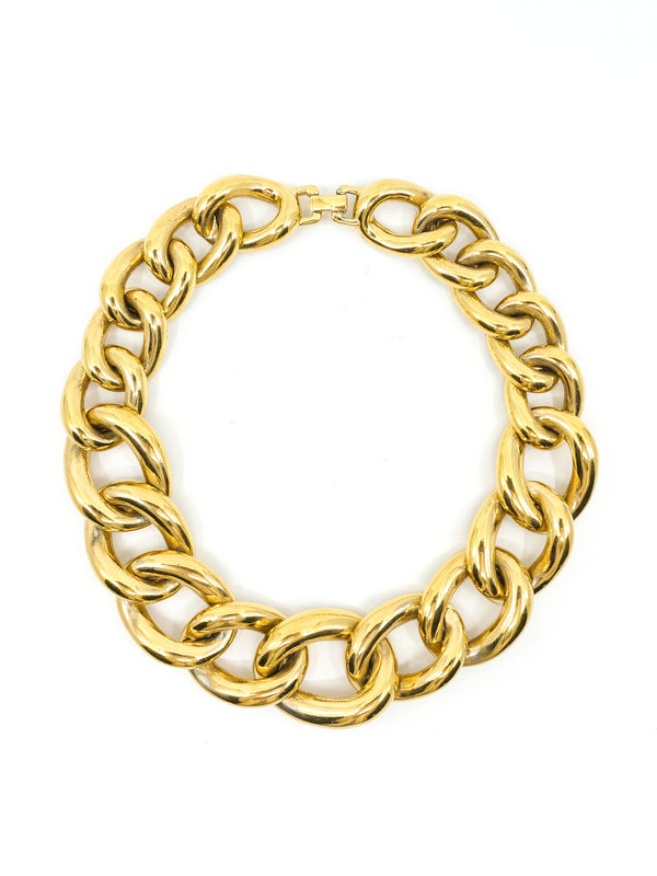 Givenchy Goldtone Chain Link Necklace Accessory arcadeshops.com