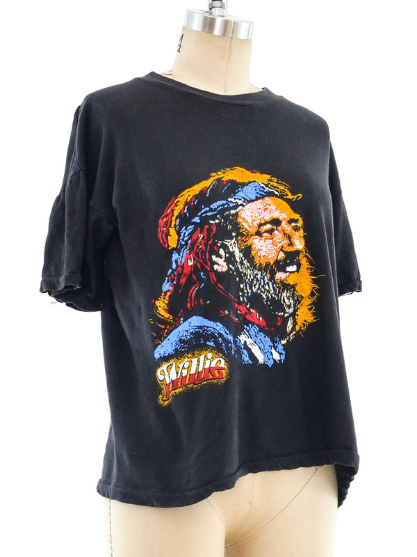 1970's Willie Nelson Tee T-Shirt arcadeshops.com