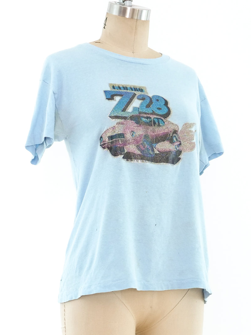 Camaro Z28 Glitter Graphic Tee T-Shirt arcadeshops.com