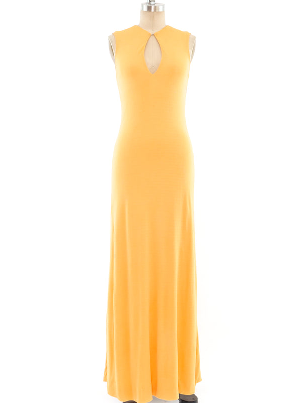 Halston Sleeveless Jersey Gown Dress arcadeshops.com