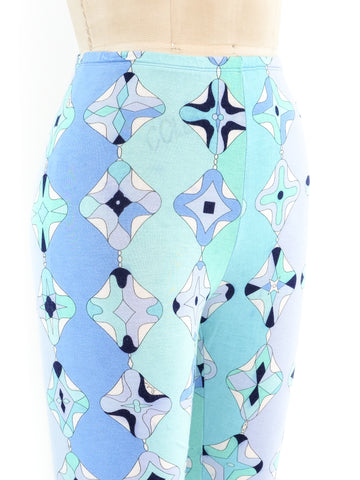 Printed leggings in blue - Pucci