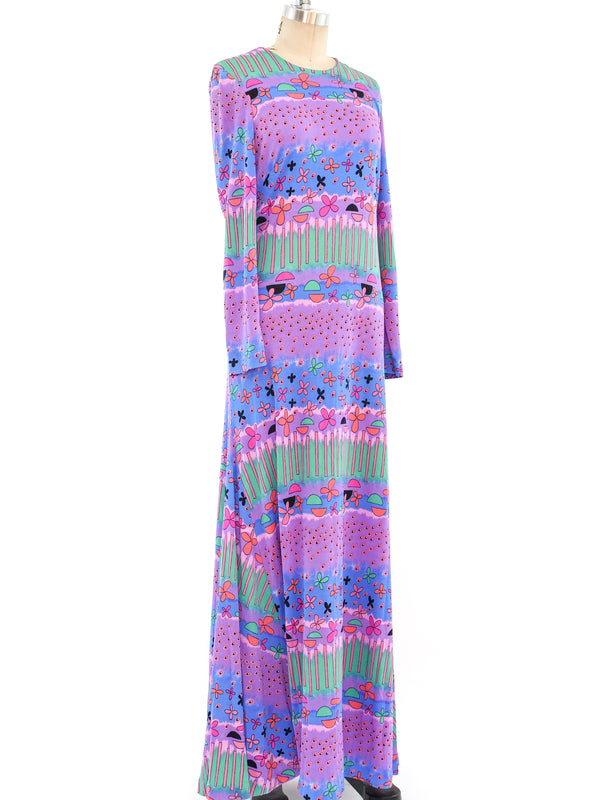 Diane Von Furstenberg Floral Printed Jersey Dress Dress arcadeshops.com