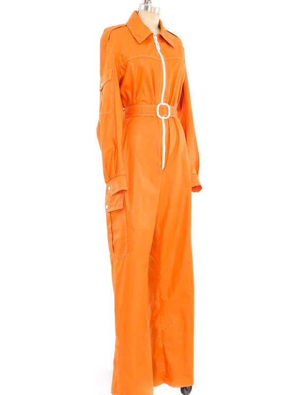 1970's Orange Jumpsuit Suit arcadeshops.com