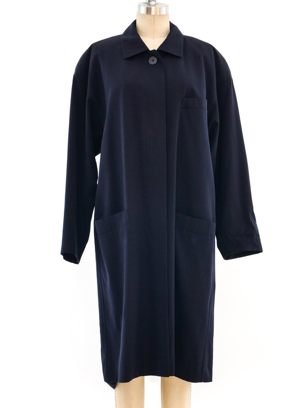 Escada Navy Coat Dress Dress arcadeshops.com