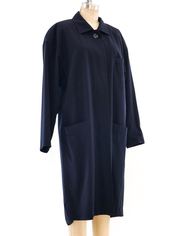 Escada Navy Coat Dress Dress arcadeshops.com