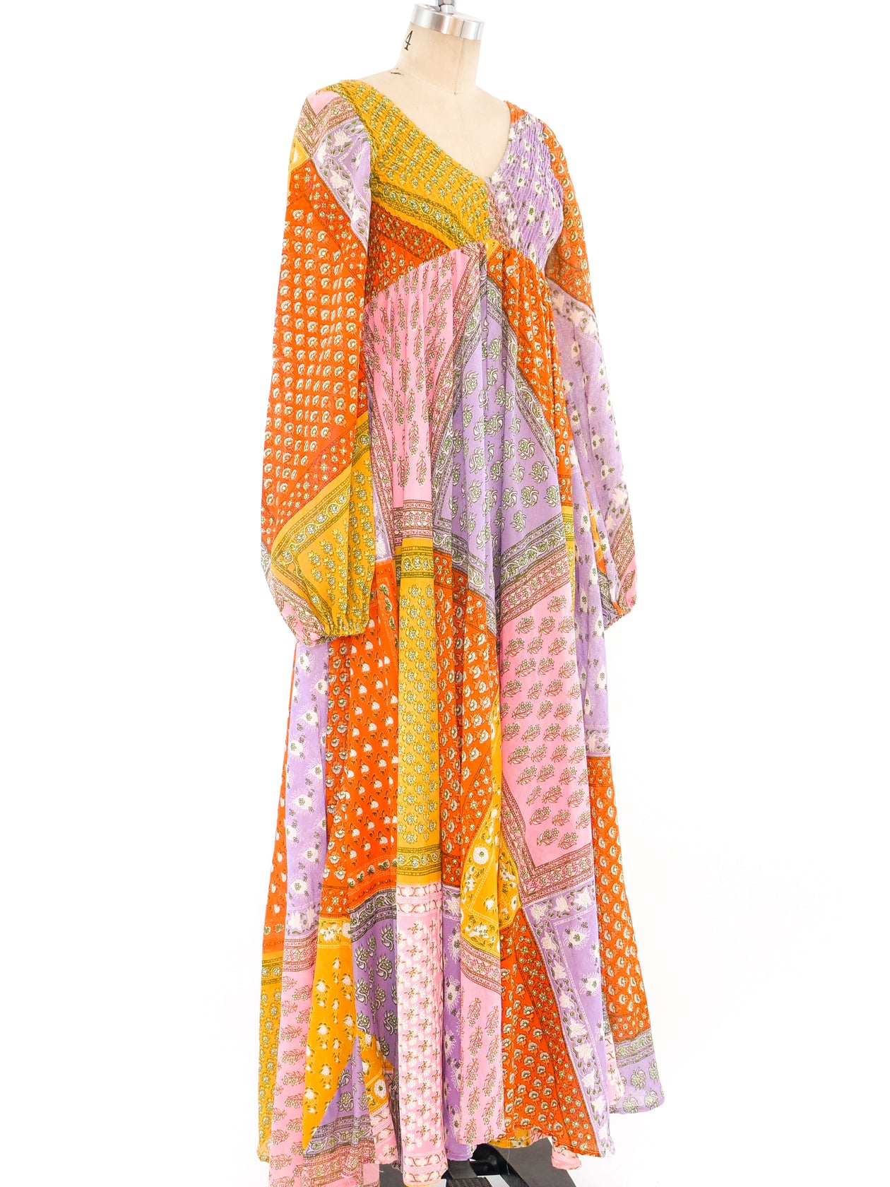 Patchwork Bandana Print Maxi Dress