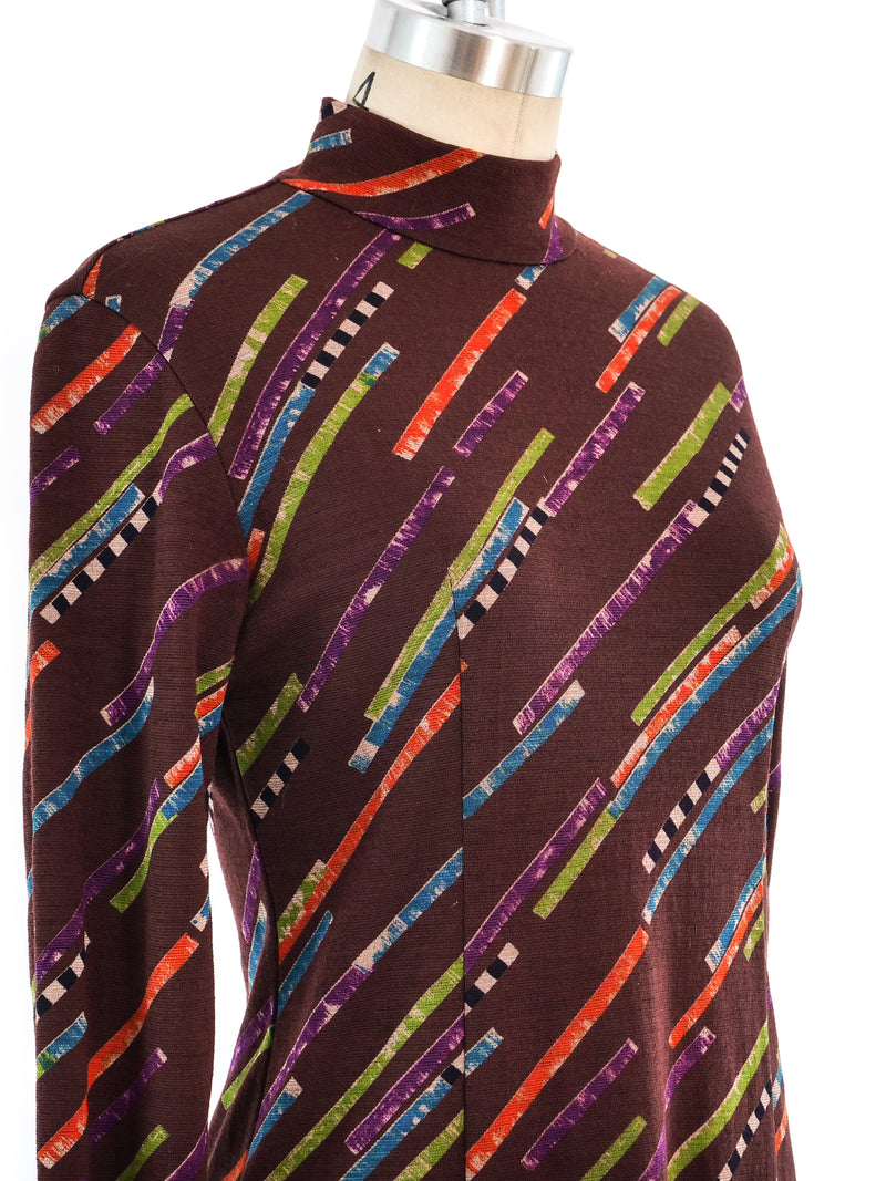 Karl Lagerfeld Abstract Stripe Knit Dress Dress arcadeshops.com