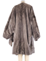 Mink Wrap Cocoon Coat Outerwear arcadeshops.com