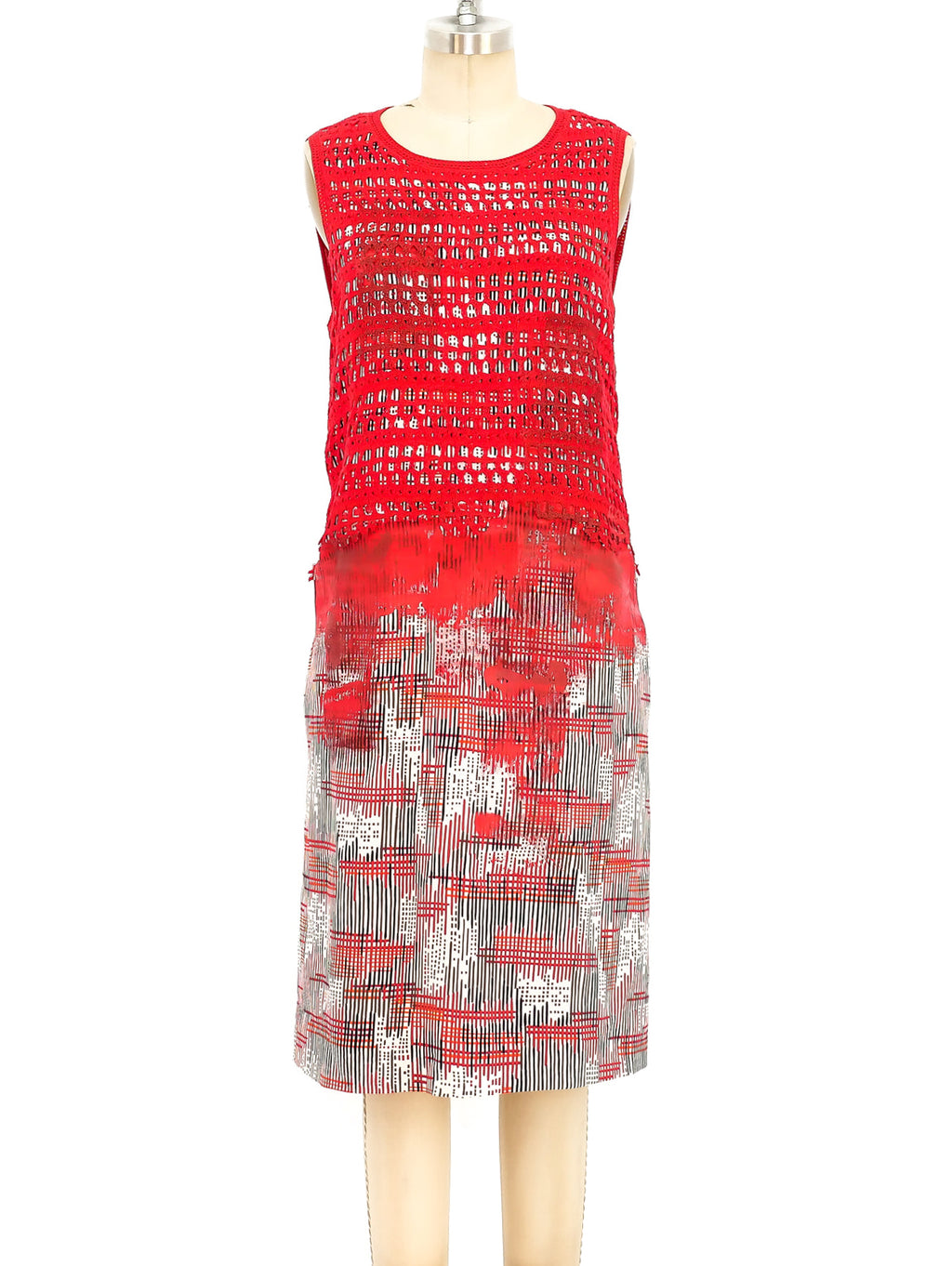 bottega veneta crochet dress S/S 2021 Crochet Fringed Dress - Bottega Veneta