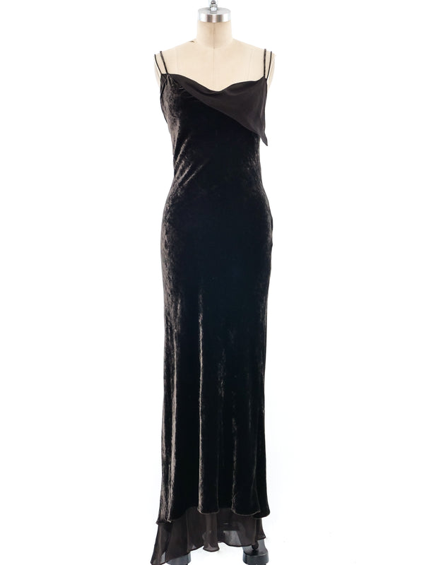 Donna Karan Velvet Gown Dress arcadeshops.com
