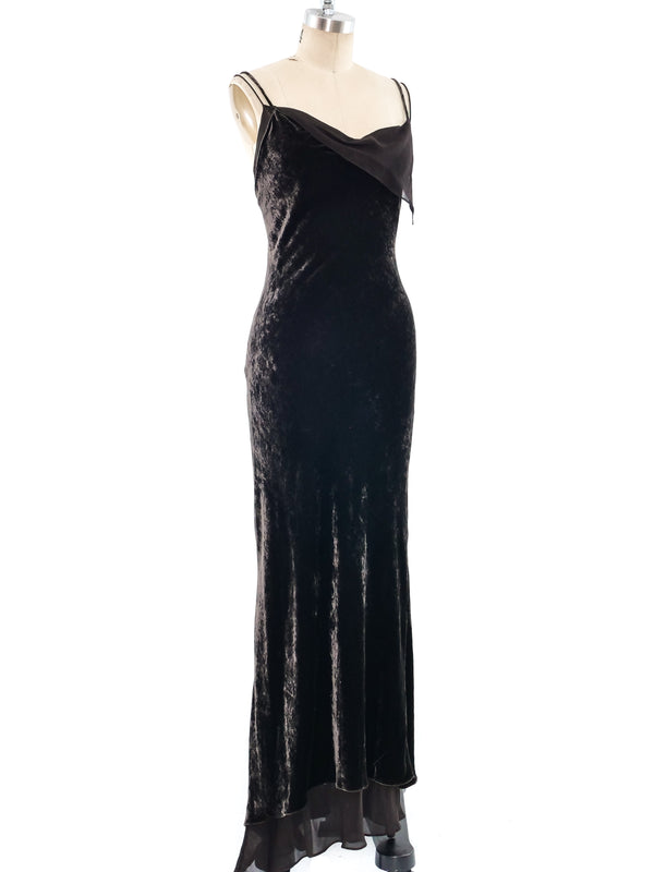Donna Karan Velvet Gown Dress arcadeshops.com