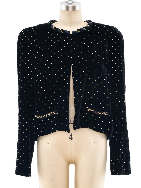 Chloe Studded Velvet Jacket Jacket arcadeshops.com