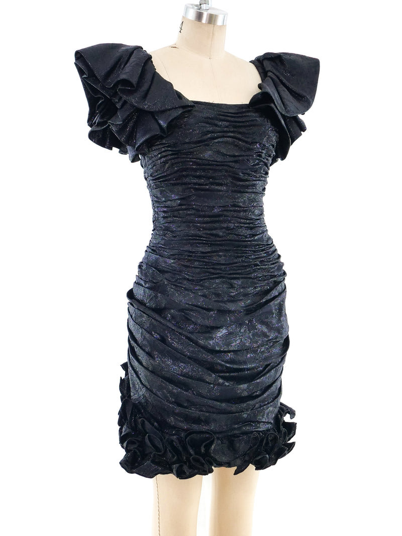 Ungaro Lurex Ruffle Dress Dress arcadeshops.com