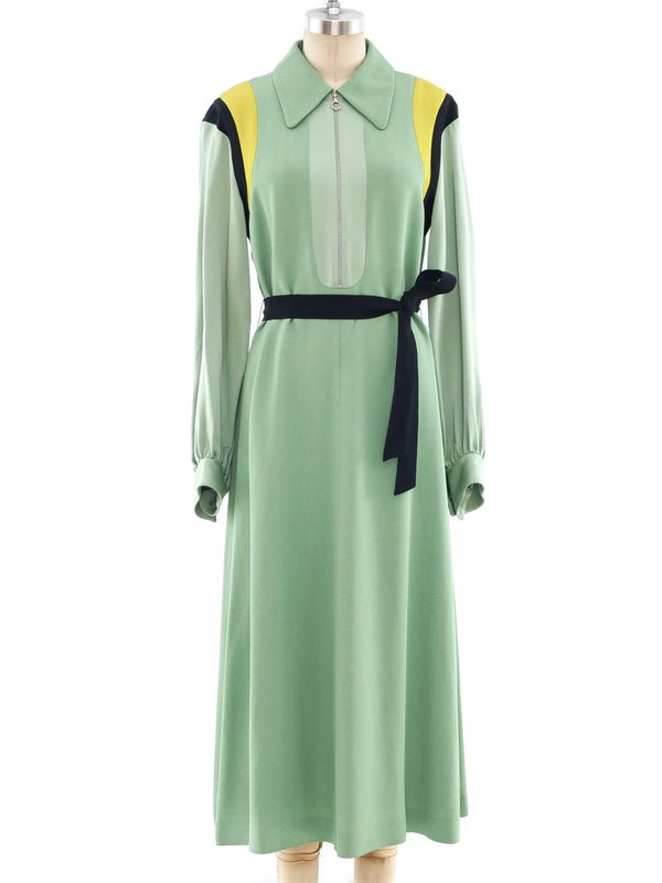 Dries Van Noten Celadon Crepe Dress Dress arcadeshops.com