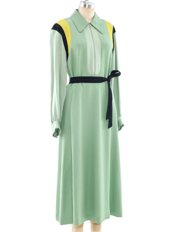 Dries Van Noten Celadon Crepe Dress Dress arcadeshops.com