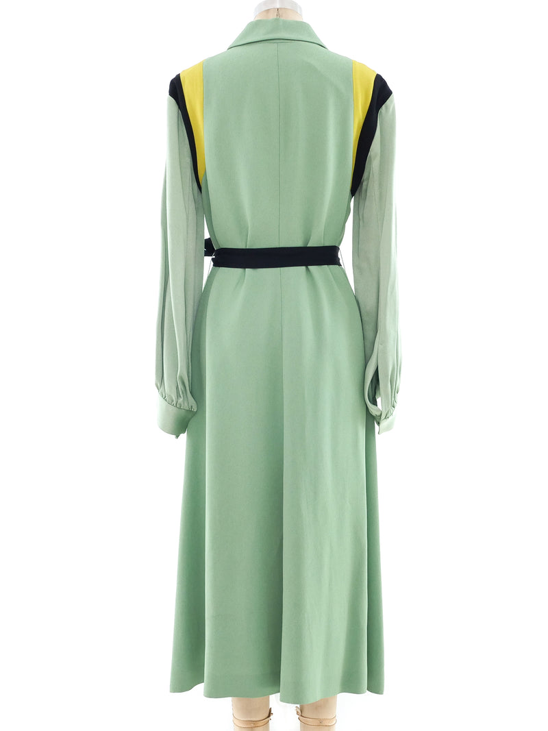 Dries Van Noten Celadon Crepe Dress Dress arcadeshops.com
