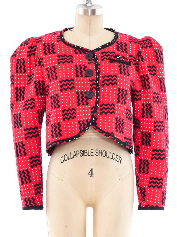 Jeanne Marc Quilted Cropped Jacket Jacket arcadeshops.com