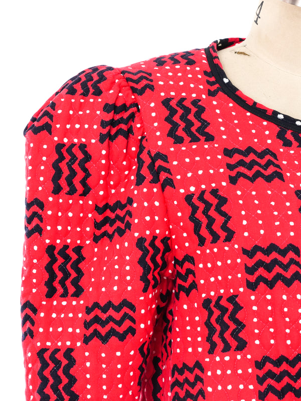 Jeanne Marc Quilted Cropped Jacket Jacket arcadeshops.com