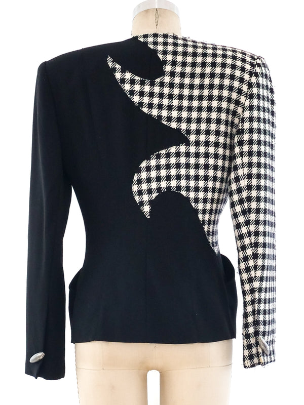 1980's Graphic Houndstooth Jacket Jacket arcadeshops.com