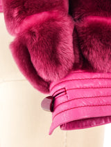 Christian Dior Raspberry Fur Jacket Jacket arcadeshops.com