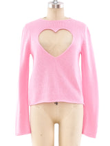 Comme des Garcons Heart Cutout Sweater Top arcadeshops.com