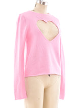 Comme des Garcons Heart Cutout Sweater Top arcadeshops.com