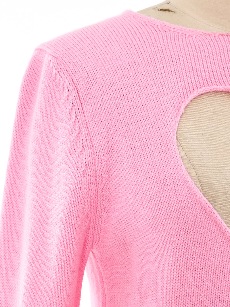 Comme des Garcons Heart Cutout Sweater Top arcadeshops.com