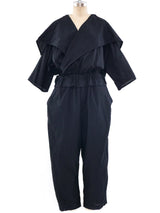 Issey Miyake Architectural Gauze Jumpsuit Jumpsuit arcadeshops.com