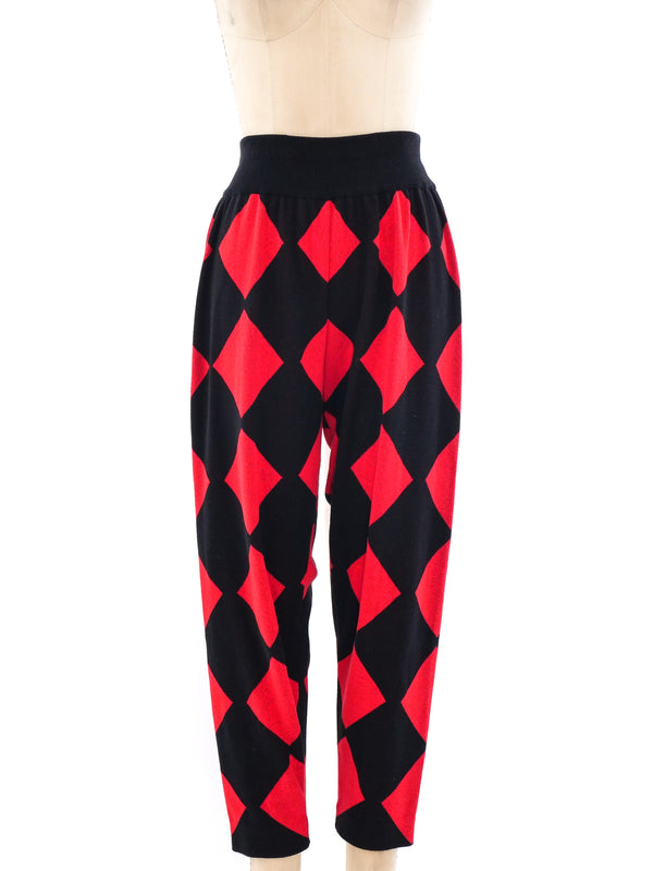 Issey Miyake Harlequin Knit Pants Bottom arcadeshops.com