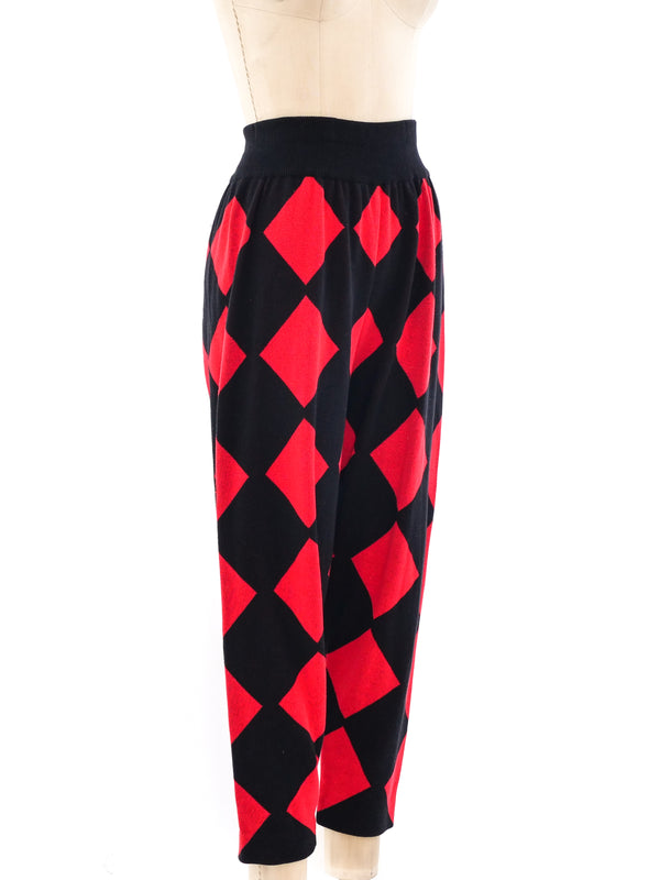 Issey Miyake Harlequin Knit Pants Bottom arcadeshops.com