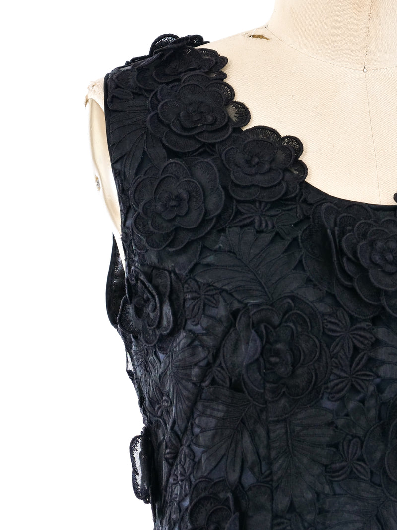 Dimensional Lace Maxi Dresss Dress arcadeshops.com