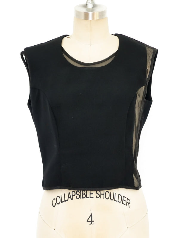Comme des Garcons Asymmetric Sleeveless Top Top arcadeshops.com