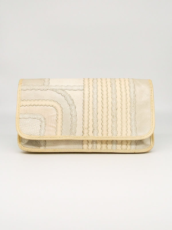 Carlos Falchi Patchwork Envelope Clutch Accessory arcadeshops.com