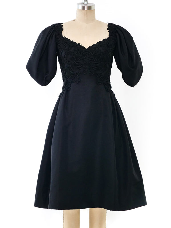Puff Sleeve Lace Dress Dress arcadeshops.com