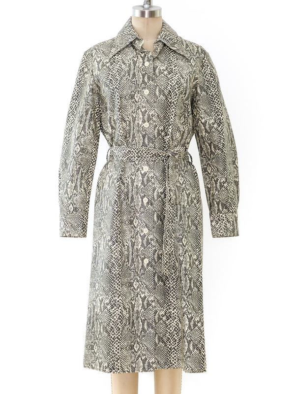 Snake Print Rain Jacket Outerwear arcadeshops.com