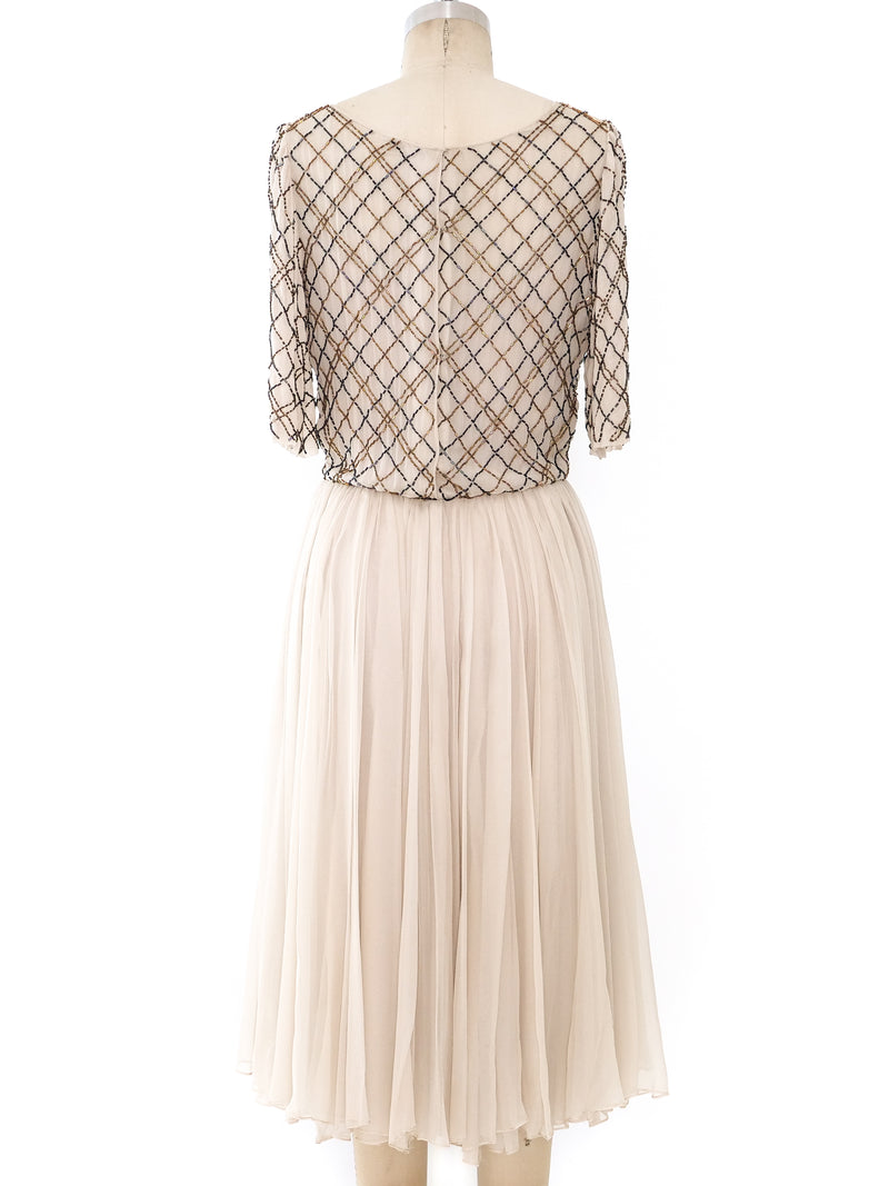 Bead Embellished Silk Dress Dress arcadeshops.com