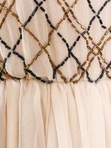 Bead Embellished Silk Dress Dress arcadeshops.com