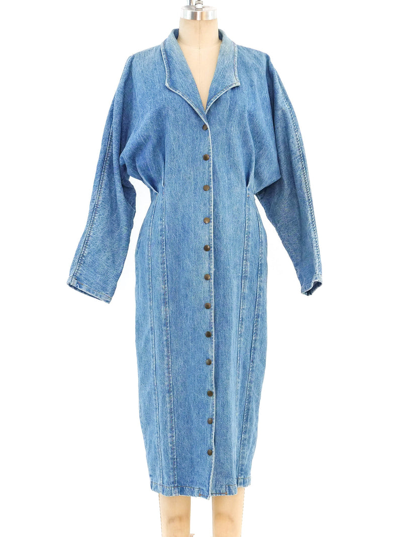 Denim Coat Dress Dress arcadeshops.com