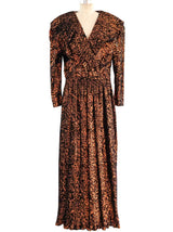 Diane Freis Metallic Copper Gown Dress arcadeshops.com